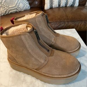 New Ugg Neumel Women’s Platform Zip Suede Boots